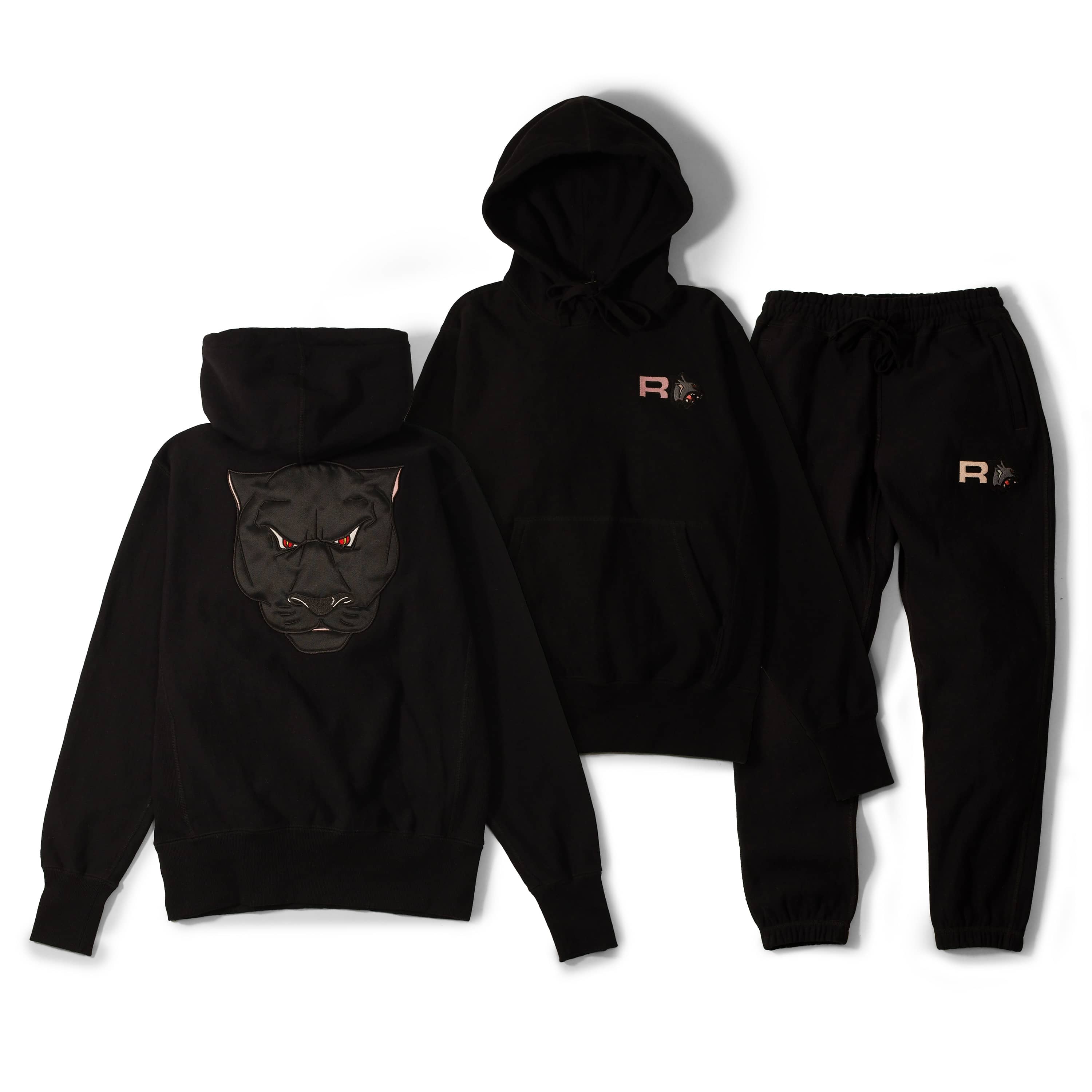 Rollin Panther Tracksuit Black Rollin Apparel