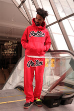 Load image into Gallery viewer, Rollin” Red Thunder Tracksuit (Red)
