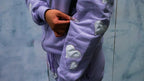 Rollin” Female Panther Distressed SweatSuit (Pastel Purple)