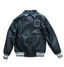 Load image into Gallery viewer, Leather Panther Varsity (Black)
