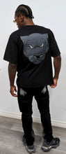 Load image into Gallery viewer, Rollin Panther Paw Flared Jeans (Black)
