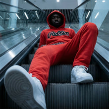 Load image into Gallery viewer, Rollin” Red Thunder Tracksuit (Red)
