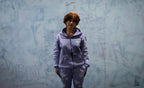 Rollin” Female Panther Distressed SweatSuit (Pastel Purple)
