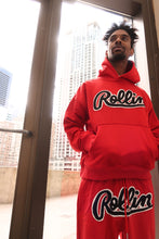 Load image into Gallery viewer, Rollin” Red Thunder Tracksuit (Red)
