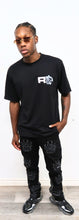 Load image into Gallery viewer, Rollin Panther Paw Flared Jeans (Black)
