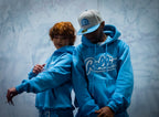 Rollin” OG Distressed SweatSuit (Baby Blue)