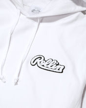 Load image into Gallery viewer, Rollin “ Clear Chenille Patch ” Light Fleece Hoodie (White)
