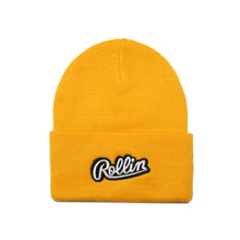 Load image into Gallery viewer, Yellow “OG Rollin” Beanie
