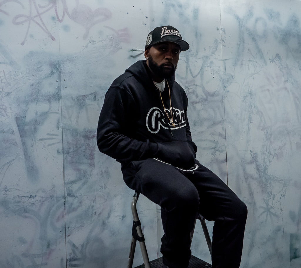 Rollin”  OG Distressed SweatSuit (Black)