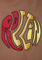 Rollin” Pyramid” Loose Fleece Crewneck 
(Light Brown)