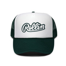 Load image into Gallery viewer, Rollin” Trucker Hat “Forest Green”
