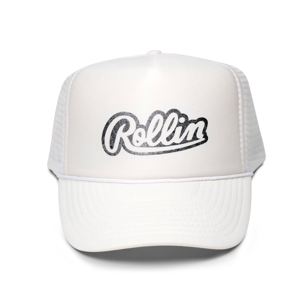 Rollin Trucker Hat White/Silver