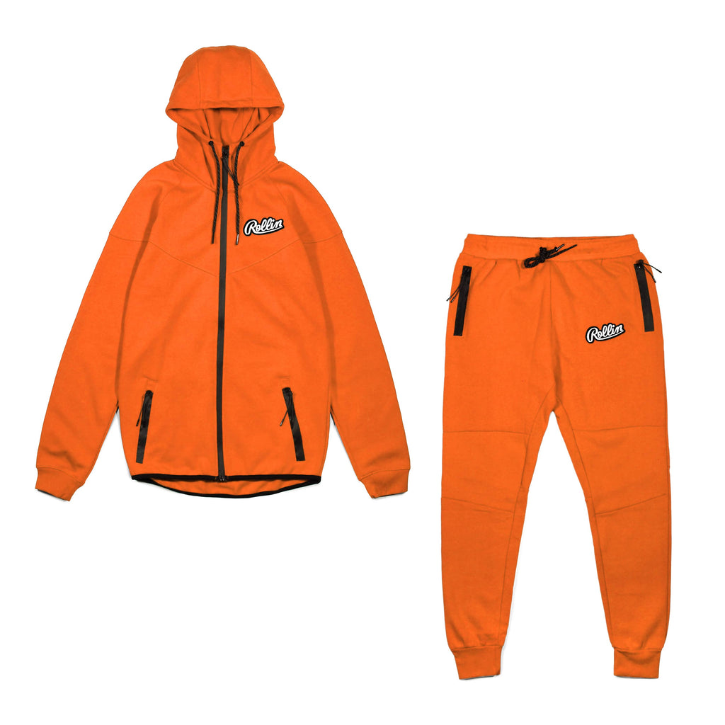 Rollin "Script" Tech Tracksuit (Orange)