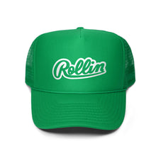 Load image into Gallery viewer, Rollin” Trucker Hat “Money Green”
