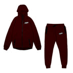 Rollin "Script" Tech Tracksuit (Burgundy)