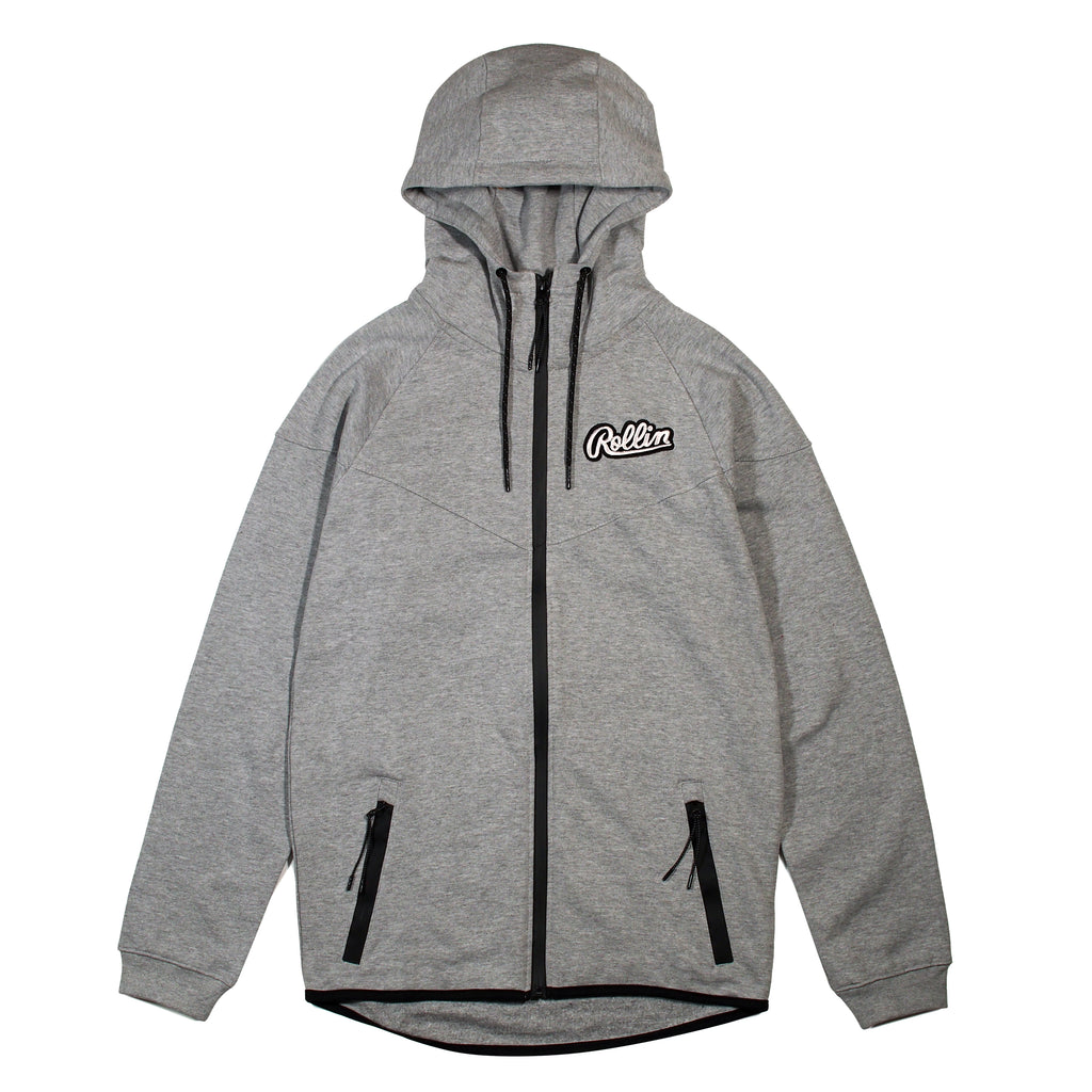 Rollin "Script" Tech Hoodie (Heather Grey)