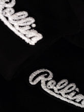 Load image into Gallery viewer, Rollin “ Clear Chenille Patch ” Heavy Fleece Tracksuit  (Black)
