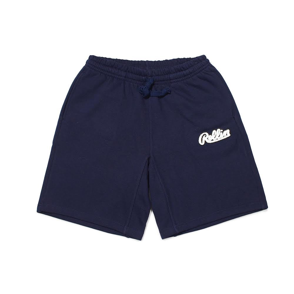 Rollin” OG Chenille Shorts (Navy Blue)