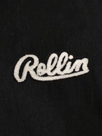 Rollin “ Clear Chenille Patch ” Heavy Fleece Shorts (Black)